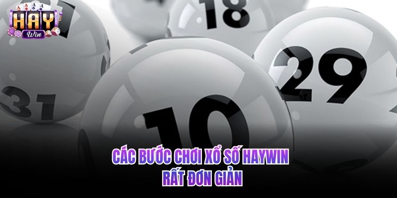 Các bước chơi xổ số HAYWIN rất đơn giản