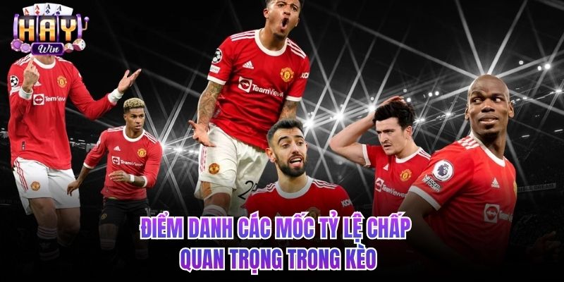 Điểm danh các mốc tỷ lệ chấp quan trọng trong kèo